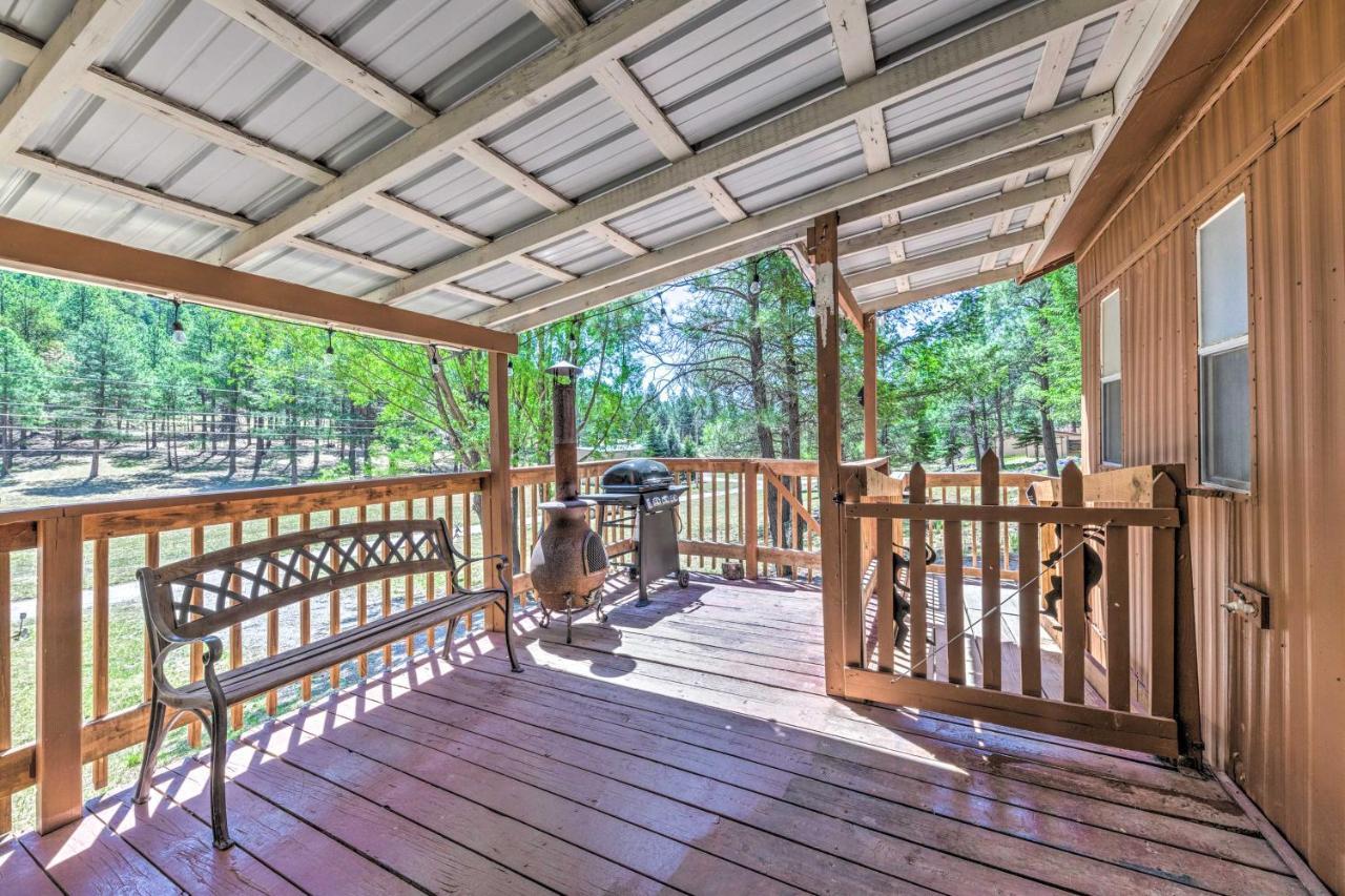 Quiet Cloudcroft Cabin With Porch And Gas Grill! Eksteriør billede